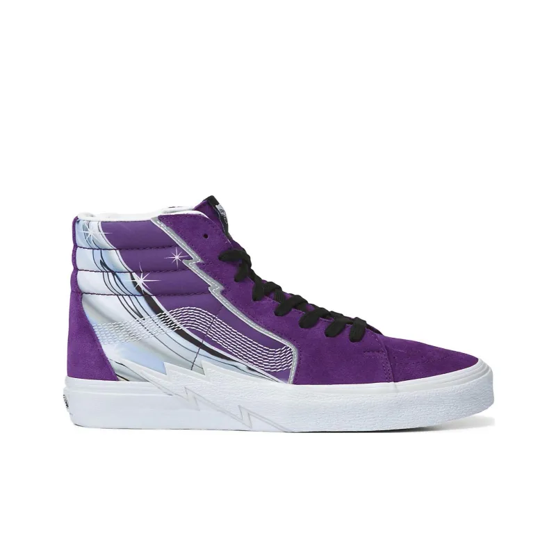 Vans Sk8 Hi Bolt Chrome Flash Shoes 'Acai Purple' Women's-1