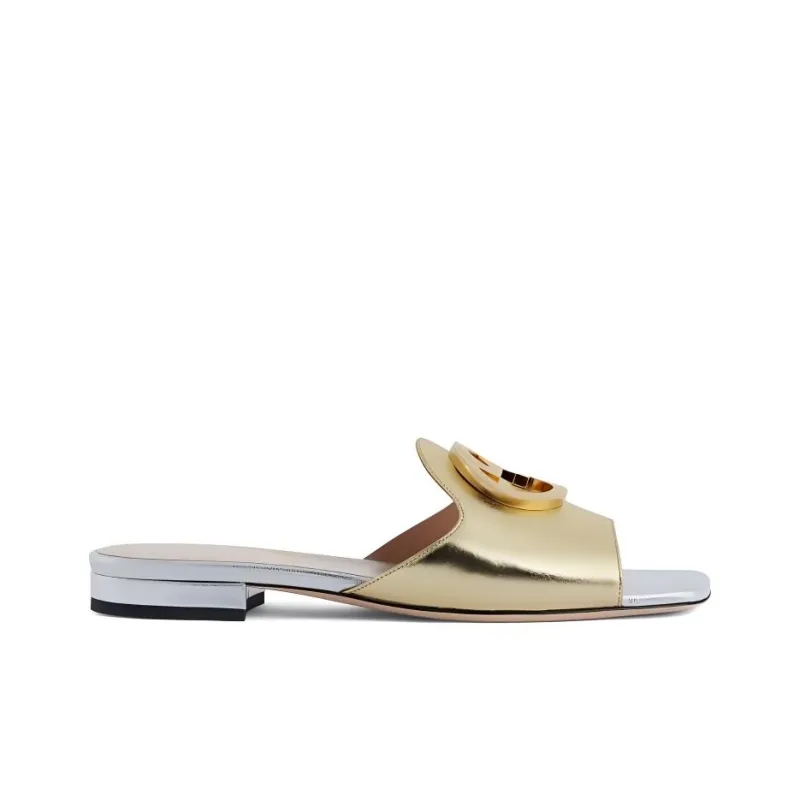GUCCI Stylish Sandals Women's Gold-1