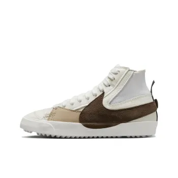 Nike Blazer Slip Resistant Cushioning Abrasion Resistant Mid Top Skateboard Shoes White