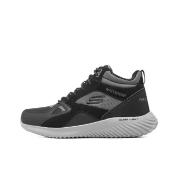 Skechers Bounder Anti Slip Wear Resistant Mid Top Casual Shoes Men's Black Gray
