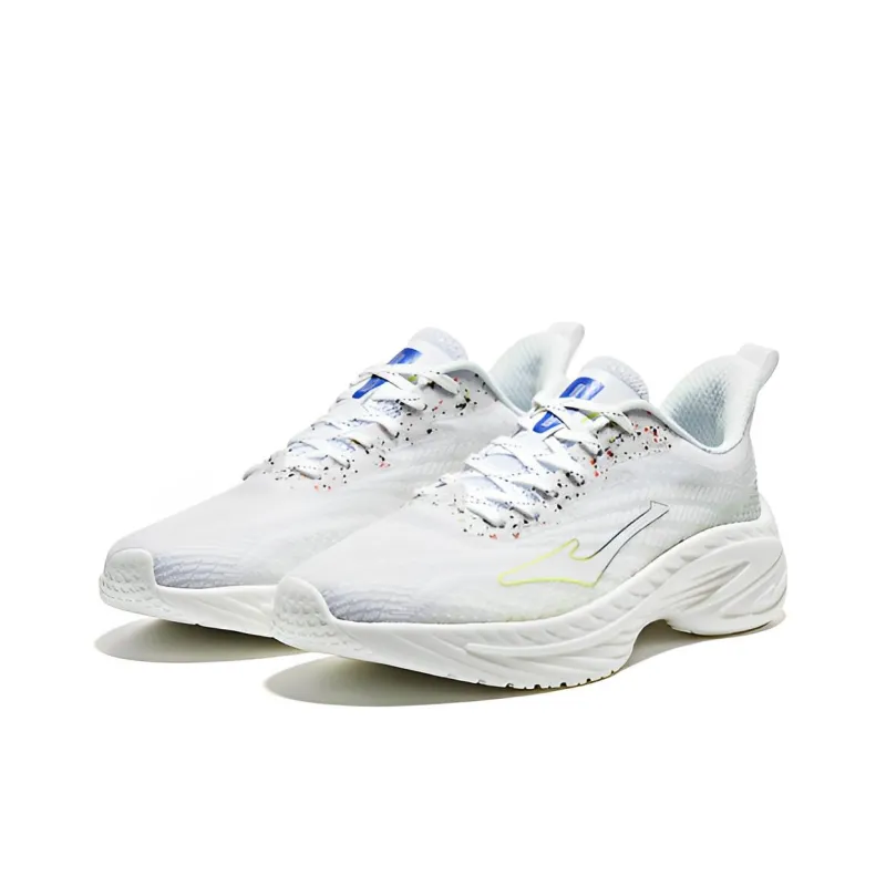 Erke Go Ahead Cushioning Anti-Slip And Wear-Resistant Low-Top Running Shoes White Teal Blue-1
