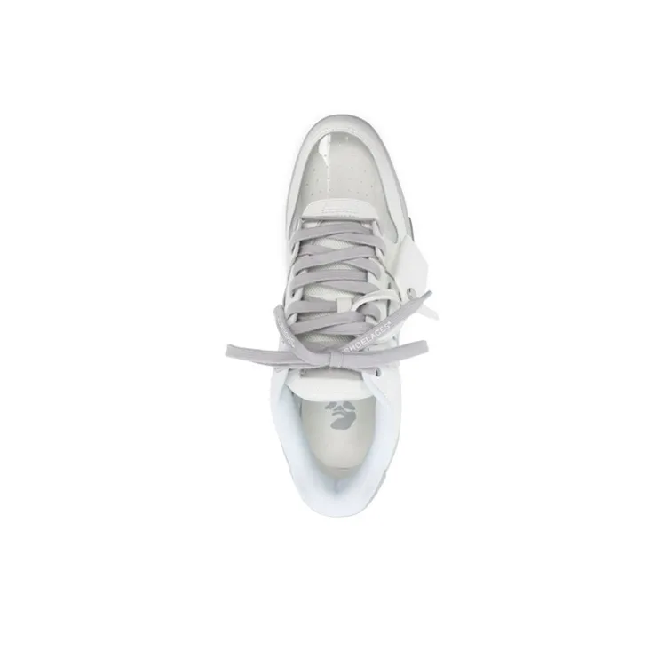 OFF WHITE Out Of Office Ooo Low Tops See Through Grey White-3