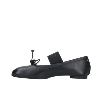 MM6 Maison Margiela Anatomic Numbers Motif Bow Detailed Ballerinas Women's