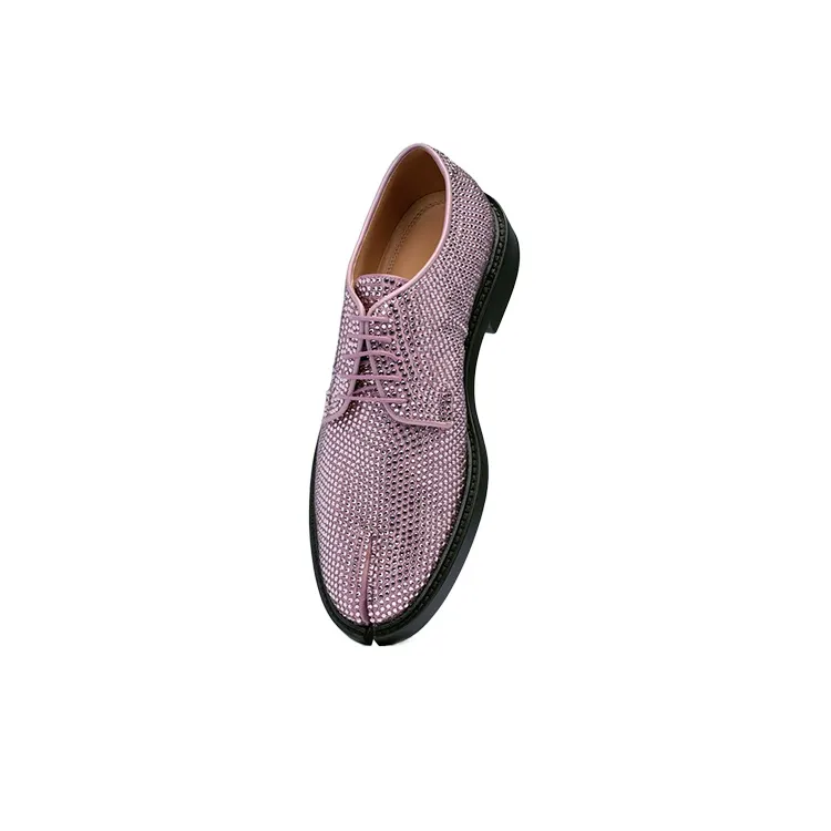 Maison Margiela Tabi Rhinestone-embellished Derby Shoes-2