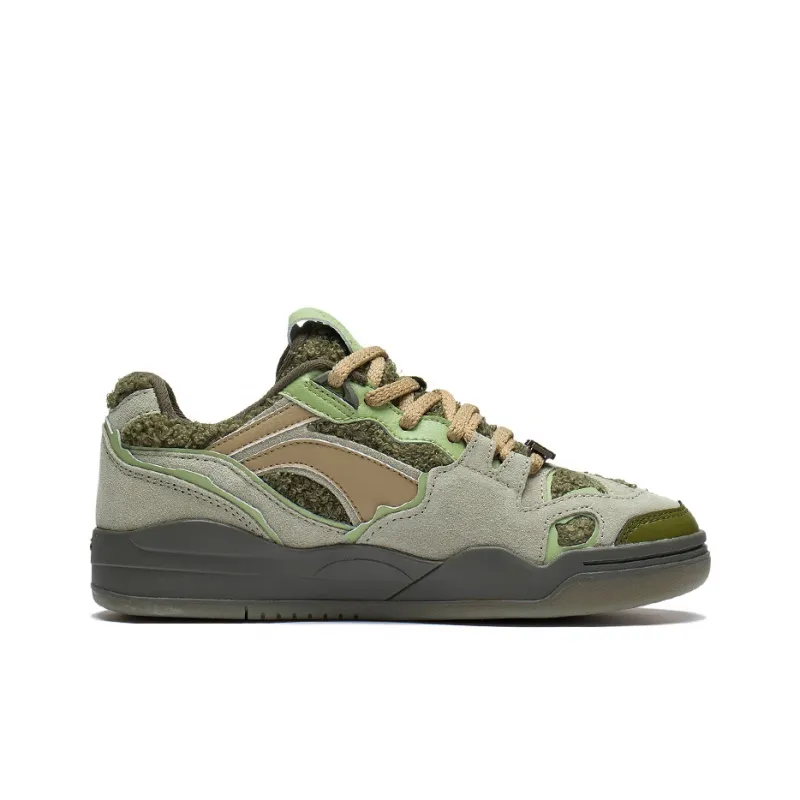 LiNing Yuebai Slip-Resistant Cushioning Low-Top Skateboard Shoes Unisex Green-1