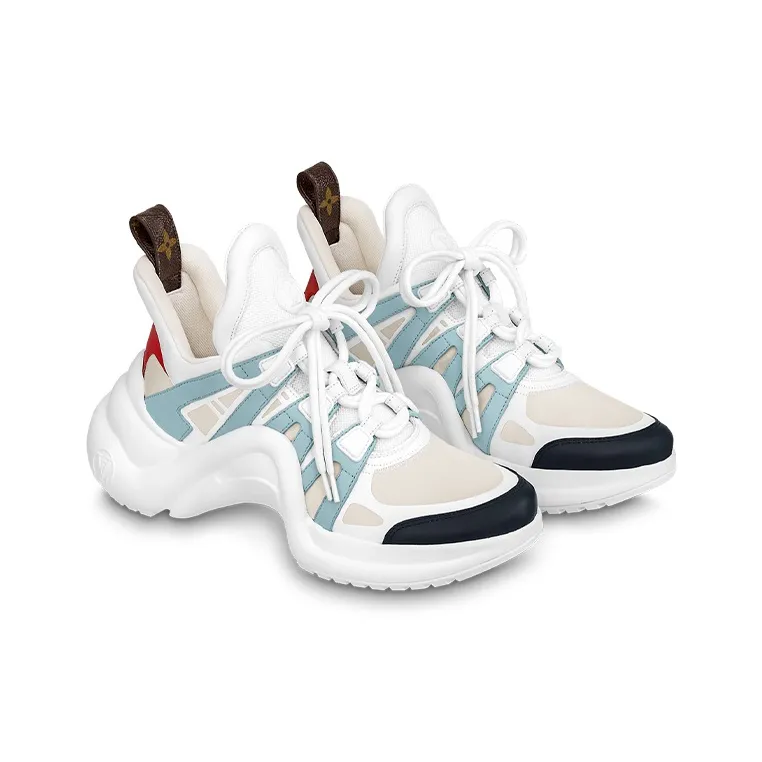 LOUIS VUITTON Archlight 1.0 Sneakers 'White Blue Beige' Women's-1