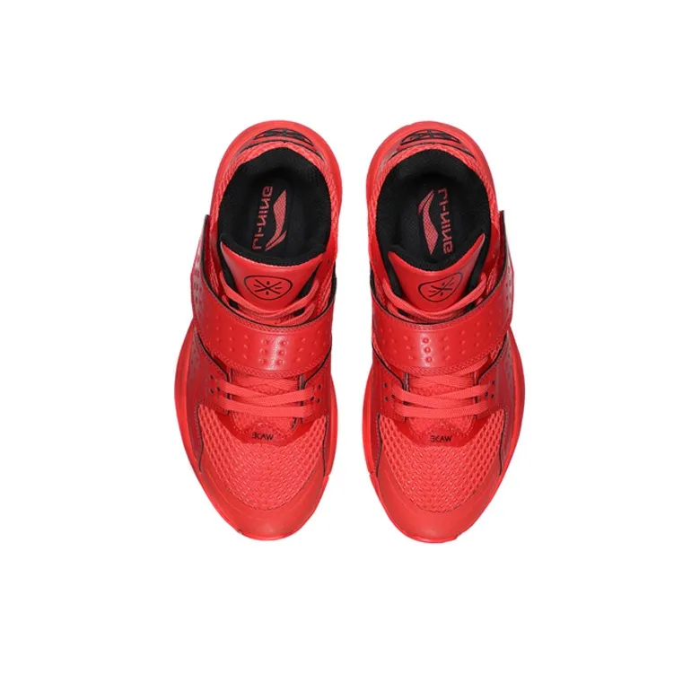 LiNing Battle Armor Low Top Basketball Shoes Men's Flame Red-3