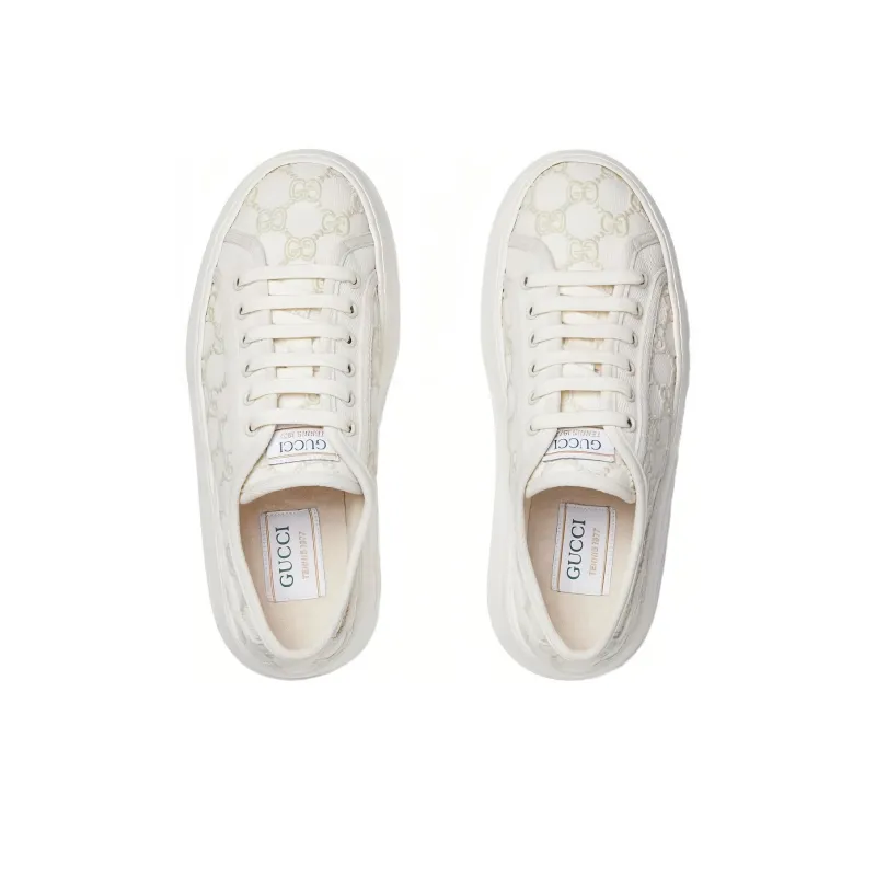 GUCCI Women's Tennis 1977 Low 'Off White Gg Embroideries' Women's-3