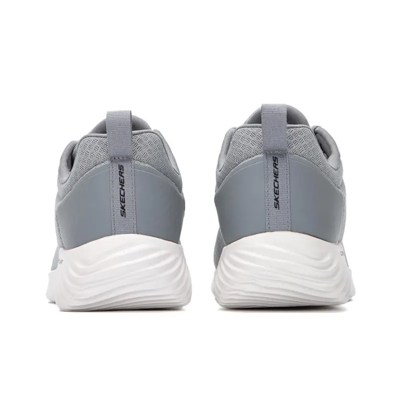 Skechers Bounder Voltis Cushioning, Slip Resistant, Abrasion Resistant, Lightweight Low Top Casual Shoes Men's Gray-3