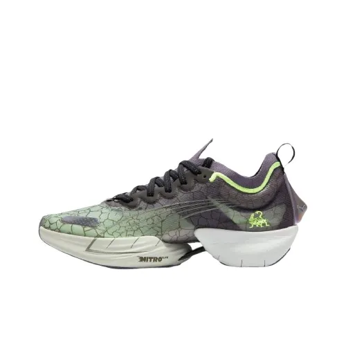 PUMA Fast-R Nitro Elite Running Shoes Women's Low-Top Black/Green