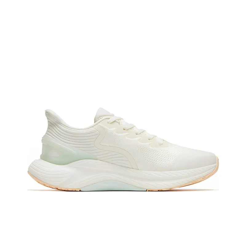 Anta Gen 3.0 Lite Cushioning, Slip Resistant, And Abrasion Resistant Low Top Running Shoes Women's Ivory White-1