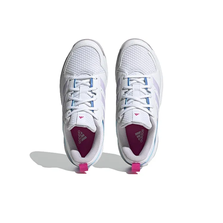 Adidas Ligra 7 Indoor Shoes 'Cloud White / Blue Fusion' Women's-4