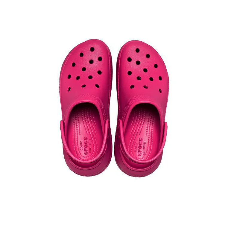 Crocs Classic Clog Klookge Cream Puff Shoes Clogs Unisex Fuchsia-3