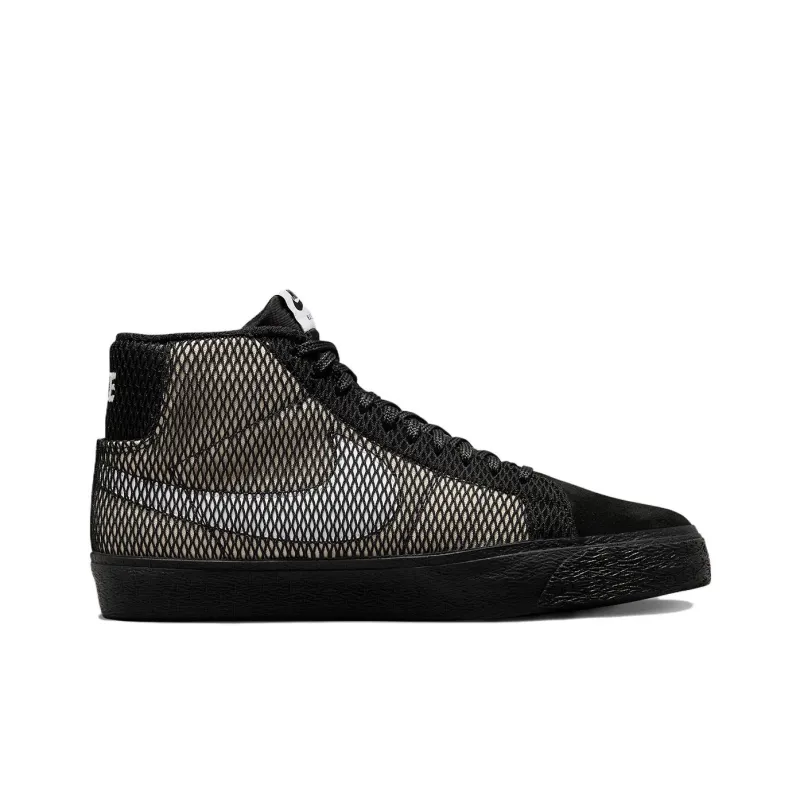 Nike Sb Zoom Blazer Mid Prm Black Netting-1