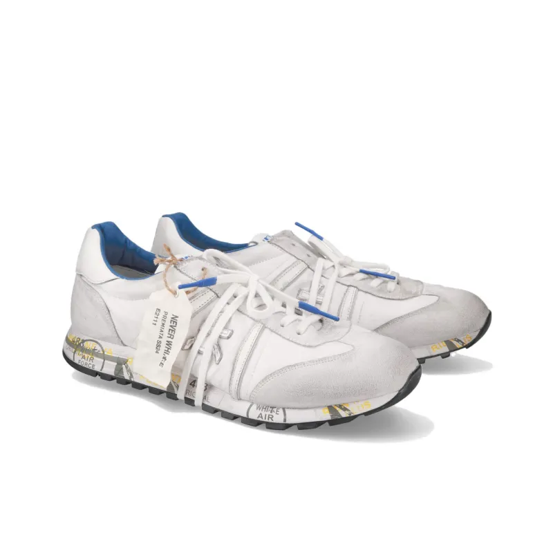 PREMIATA Lucy Low-Top Casual Shoes Men's White-3