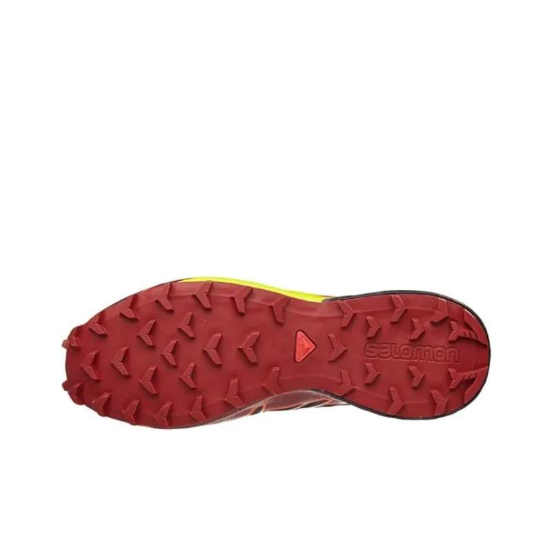 SALOMON Speedcross 4 Outdoor Shoes Men Low-Top Black/Red-4