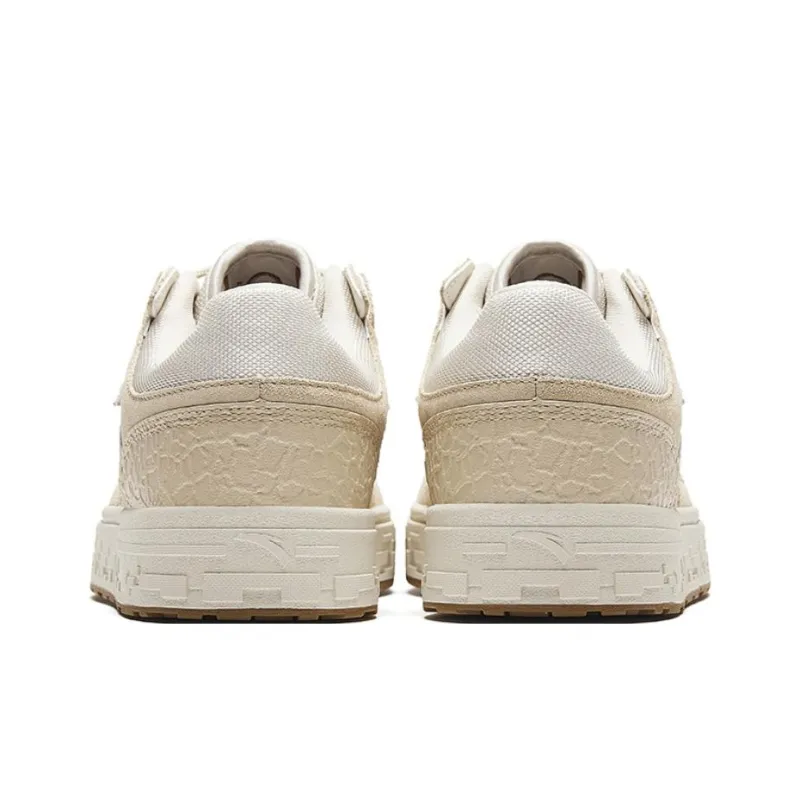 Anta Street Play Series Coconut Shell Anti Slip Wear Resistant Low Top Skateboard Shoes Men's Ecru-3