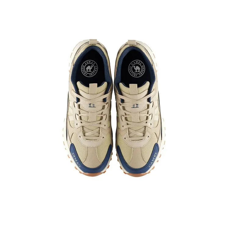 CAMEL Plate Dragon 1.0 Cushioned Slip Resistant Abrasion Resistant Low Top Outdoor Shoes Men's Khaki Blue-2