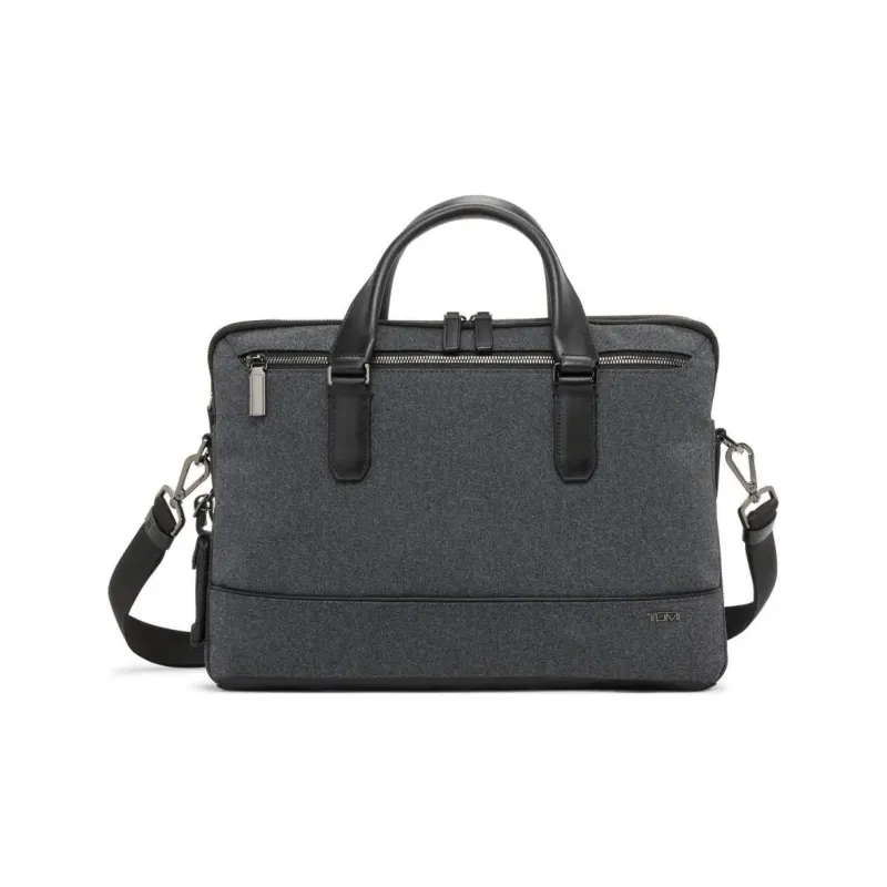 TUMI Polyester Shoulder Bag Crossbody Bag Handbag Men's Deep Carbon-0