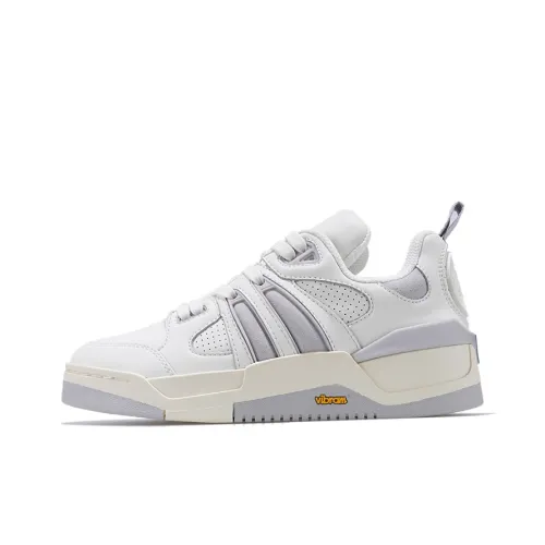 Palladium Skate Puzzle Shoes Collection Anti-Slip Wear-Resistant Low-Top Skateboard Shoes Women's White Gray
