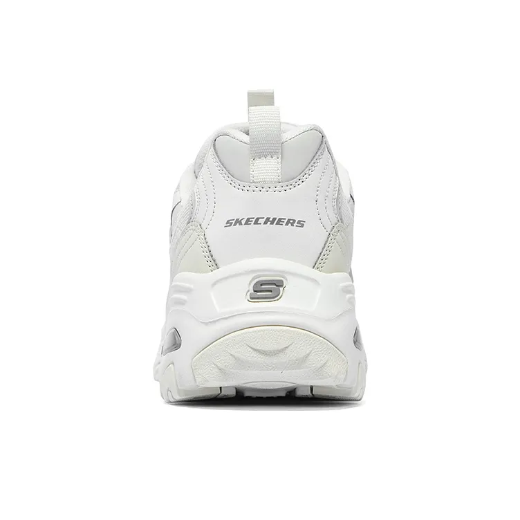 Skechers D'LITES 1.0 Wear resistant And Lightweight Low Top Chunky Sneakers Women's White-4
