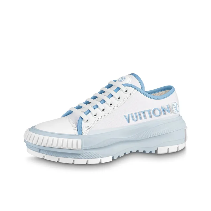 LOUIS VUITTON Squad Sneakers 'White Blue' Women's-0