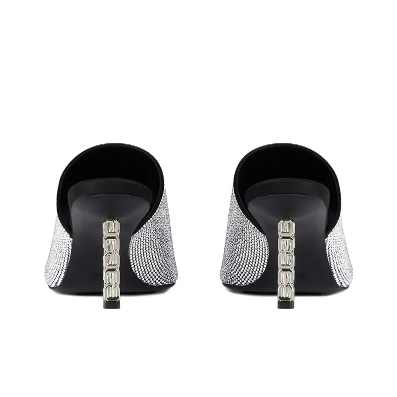 Givenchy G Cube 70mm Rhinestone-embellished Mules-4