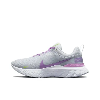 Nike React Infinity Run Flyknit 3 'Grey Rush Fuchsia' Women's