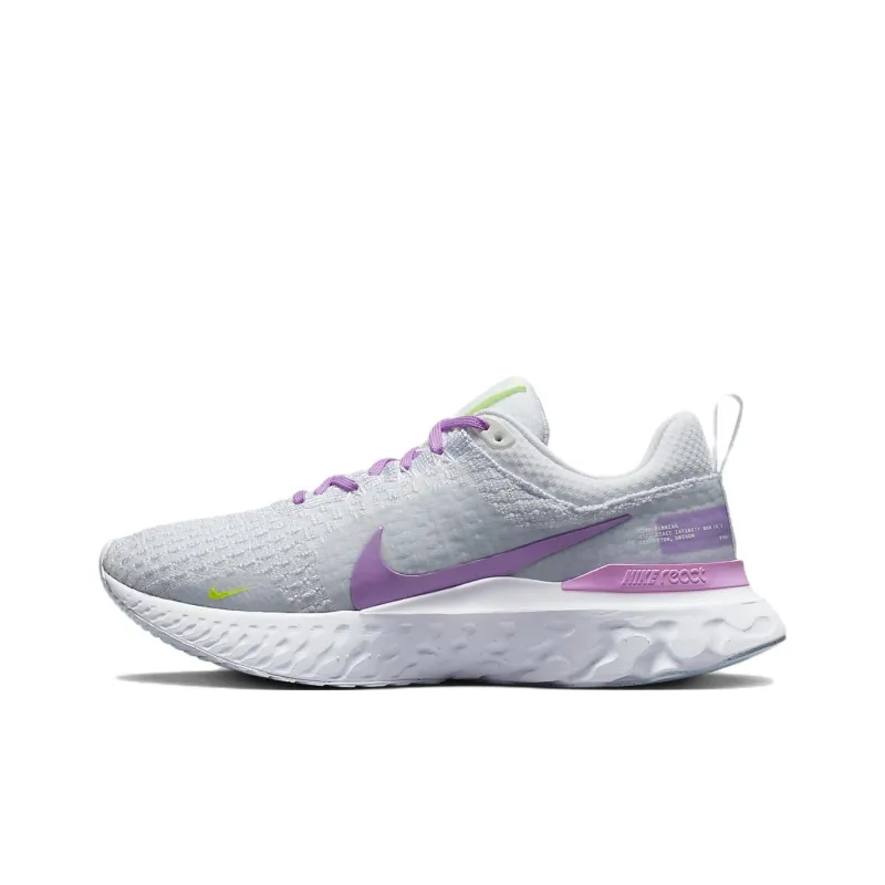 Nike React Infinity Run Flyknit 3 'Grey Rush Fuchsia' Women's-0