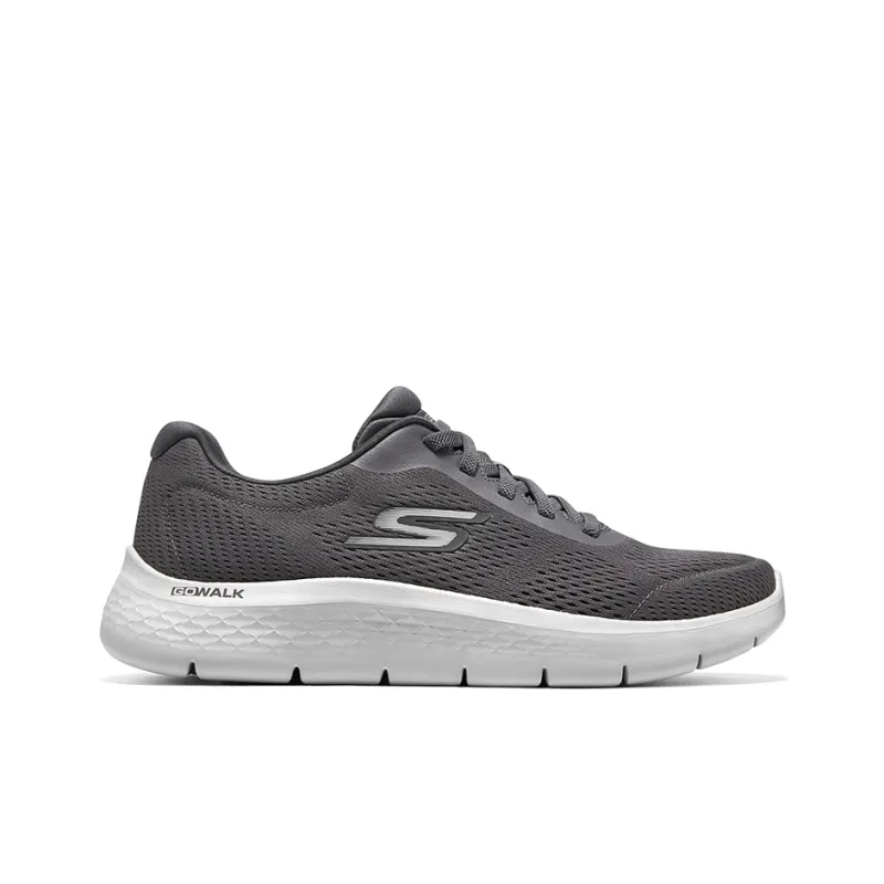 Skechers Go Walk Fle Anti Slip Wear Resistant Low Top Casual Shoes Men's Gray-1
