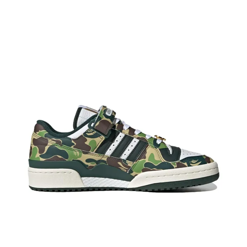 Adidas Originals Forum 84 Low Bape 30th Anniversary Green Camo-1