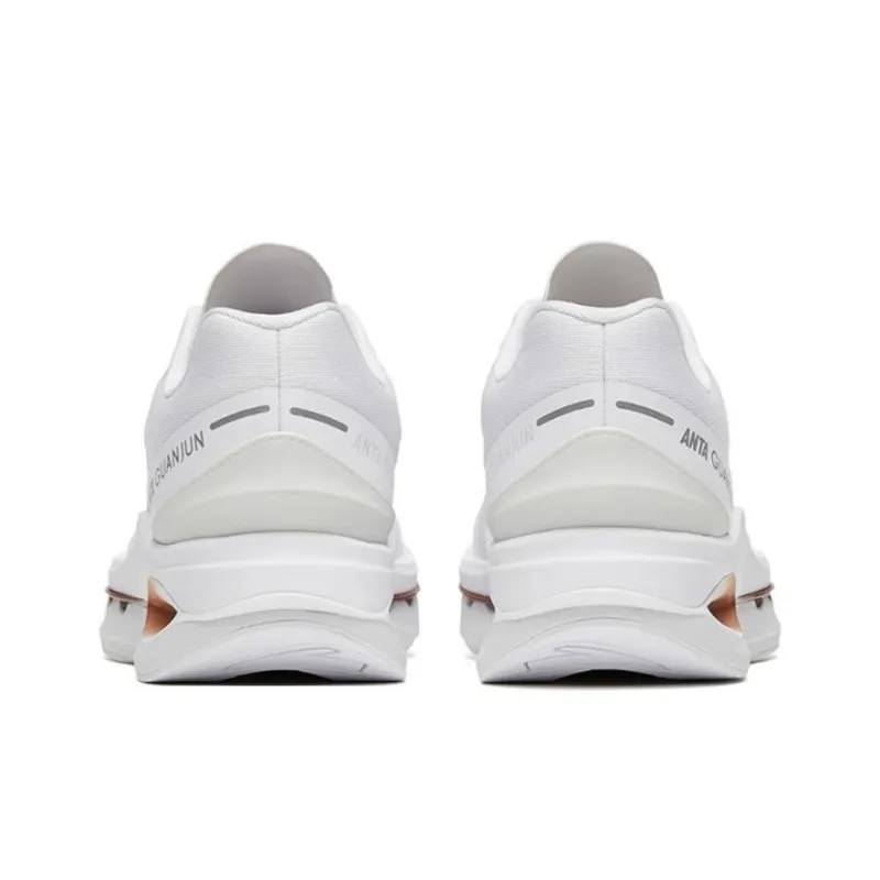 Anta Star Ring Elite Anti Slip Wear Resistant Low Top Running Shoes Men's White Gray-3