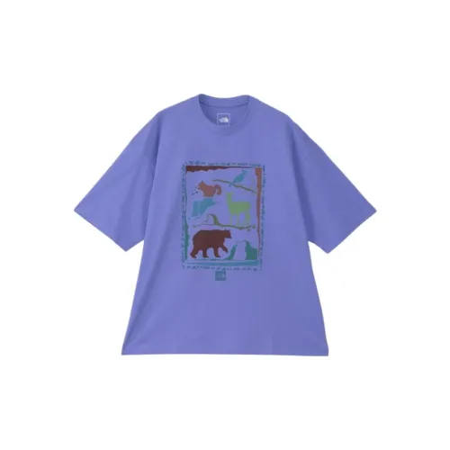 THE NORTH FACE T-Shirts Unisex Light Purple