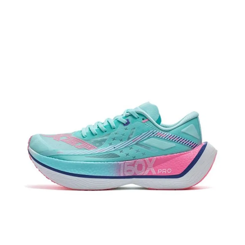 XTEP 160X 2.0 Pro Cushioning Anti Slip Wear Resistant Breathability Low Top Running Shoes Women's Blue-0