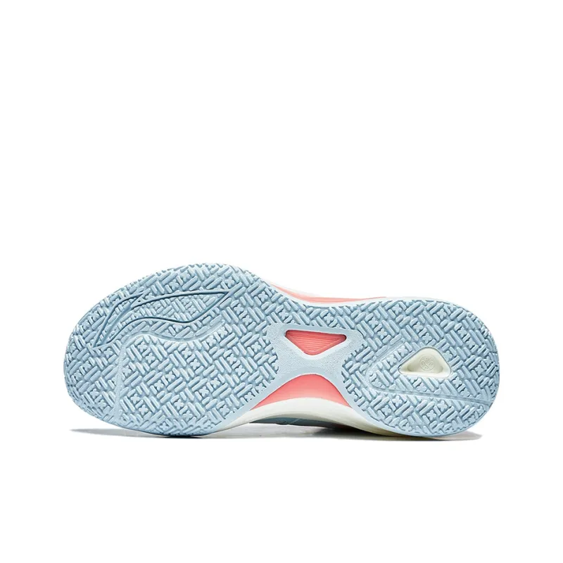 LiNing Speed 1.5 Cushioning Abrasion Resistant Breathable Rebound Low Top Basketball Shoes Men's Blue Pink-4