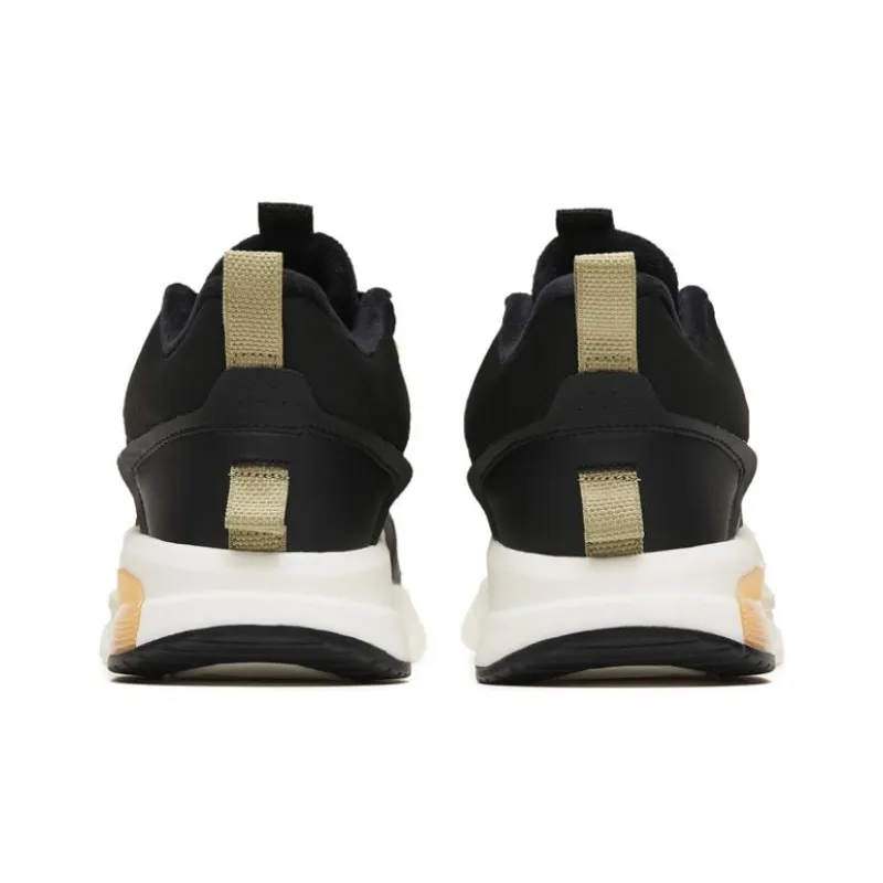 Anta Rubik's Cube 4 Warm And Wear Resistant Mid Top Sports Casual Shoes Black Yellow-3