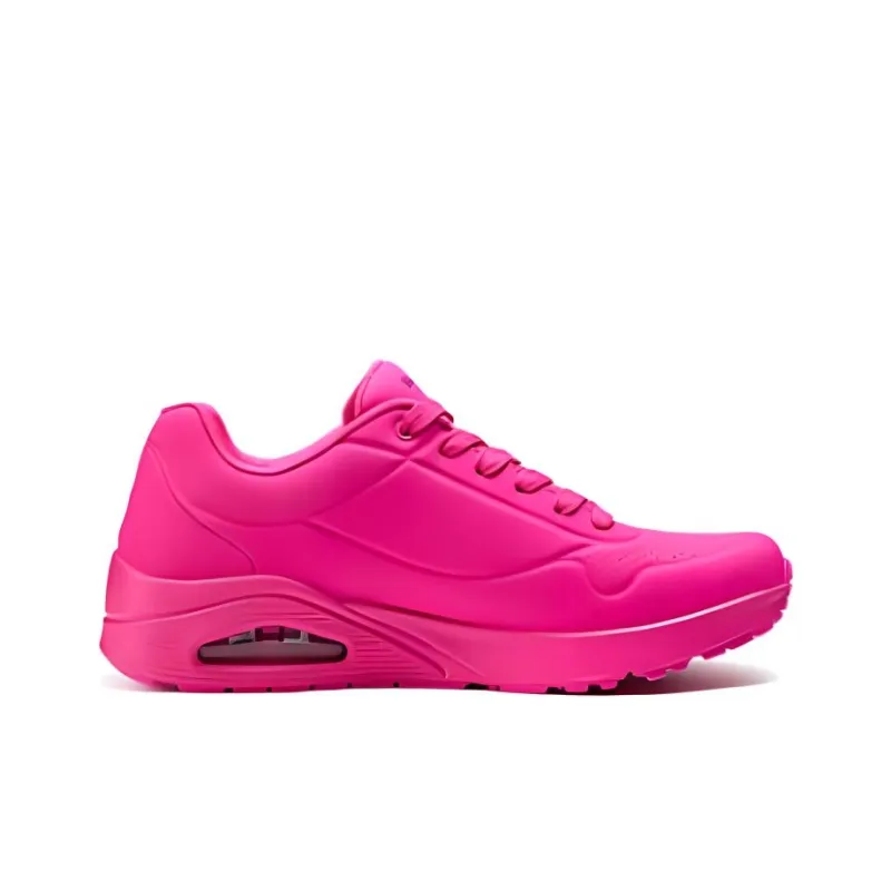 Skechers Uno Cushioning Wear Resistant Breathable Supportive Lightweight Rebound Low Top Casual Shoes Men's Pink-1