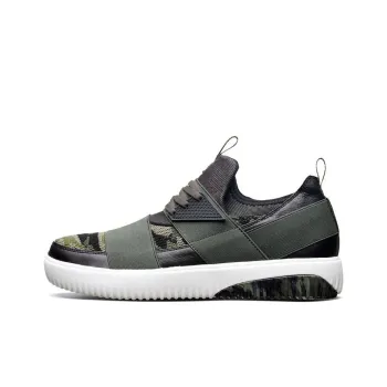 Skechers MARK NASON Ridged Cushioning Anti-Slip And Wear-Resistant Low-Top Skateboard Shoes Olive Green