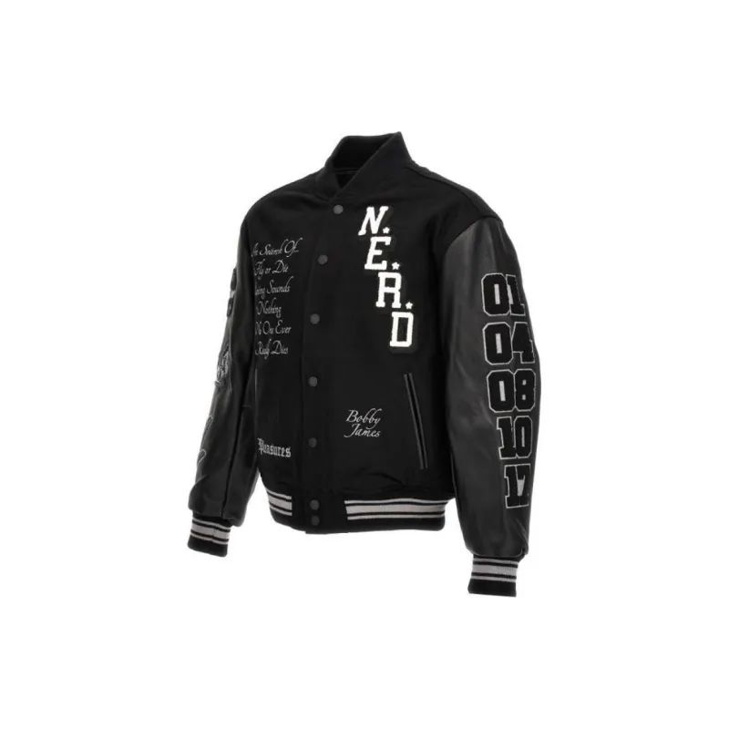 PLEASURES Nerd Varsity Jacket-2