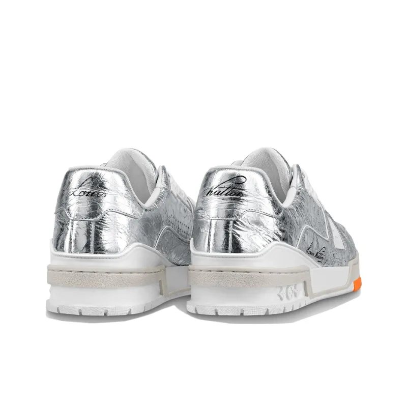 LOUIS VUITTON Trainer Sneakers 'Silver'-3