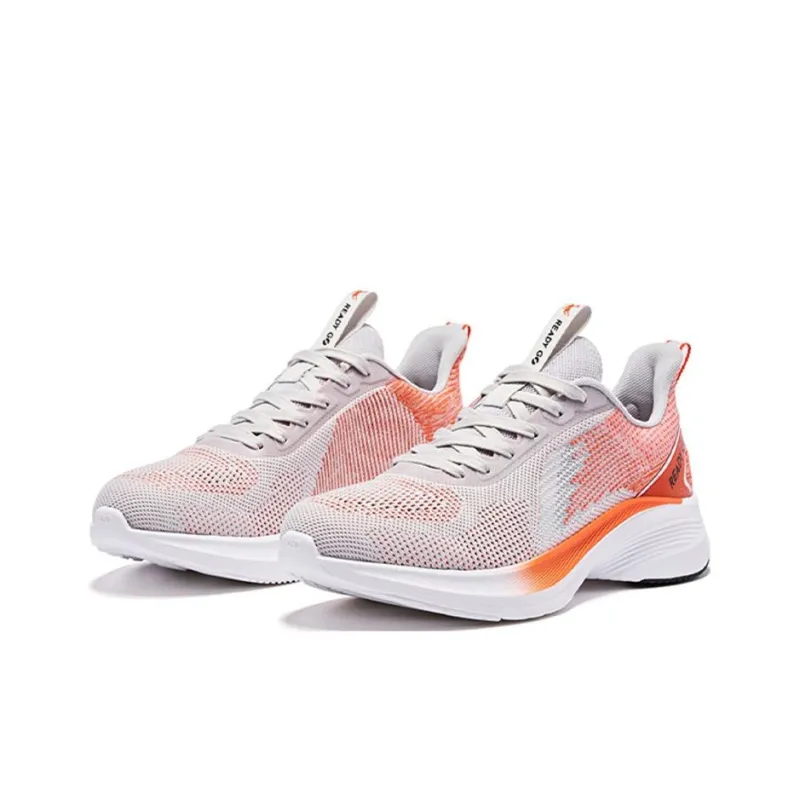 QIAODAN Light Speed 1.0 Cushioning Anti-Slip Wear-Resistant Breathability Low-Top Running Shoes Men's Orange-2