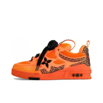 LOUIS VUITTON Skate Low Top Skateboard Shoes Men's Orange