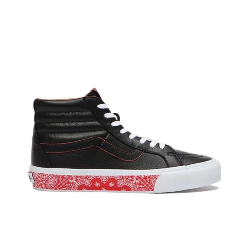 Vans Sk8 Hi Reissue Lx 'Bandana Black Racing Red'-1