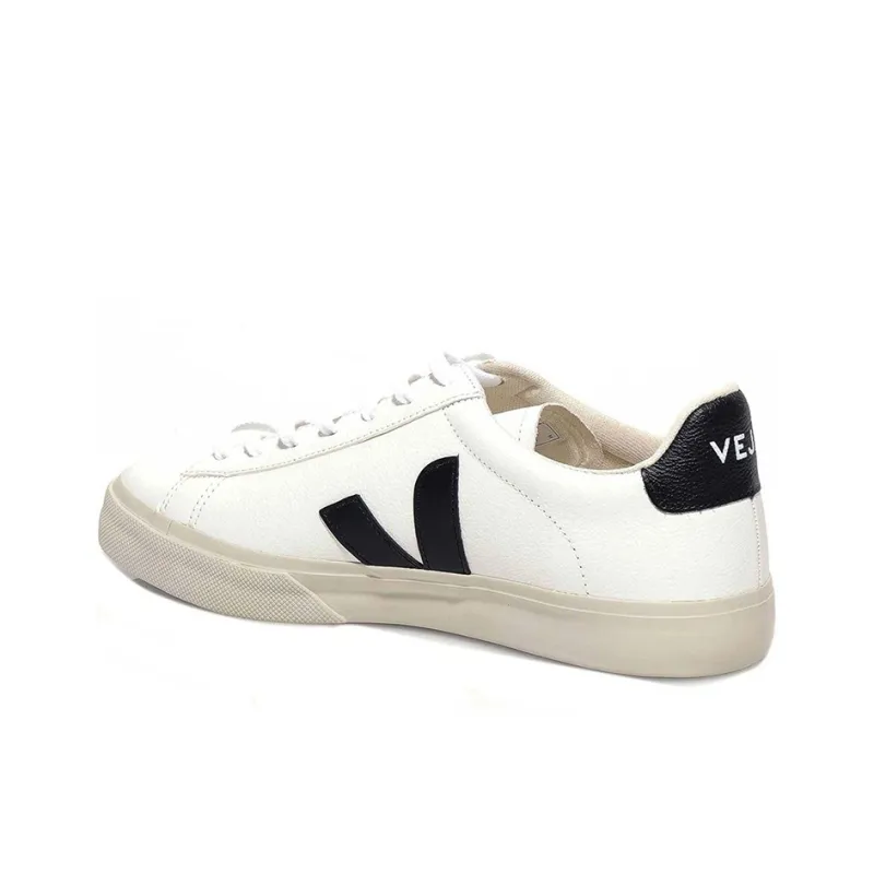 VEJA Campo Stylish Skateboarding Shoes Unisex White Black-2
