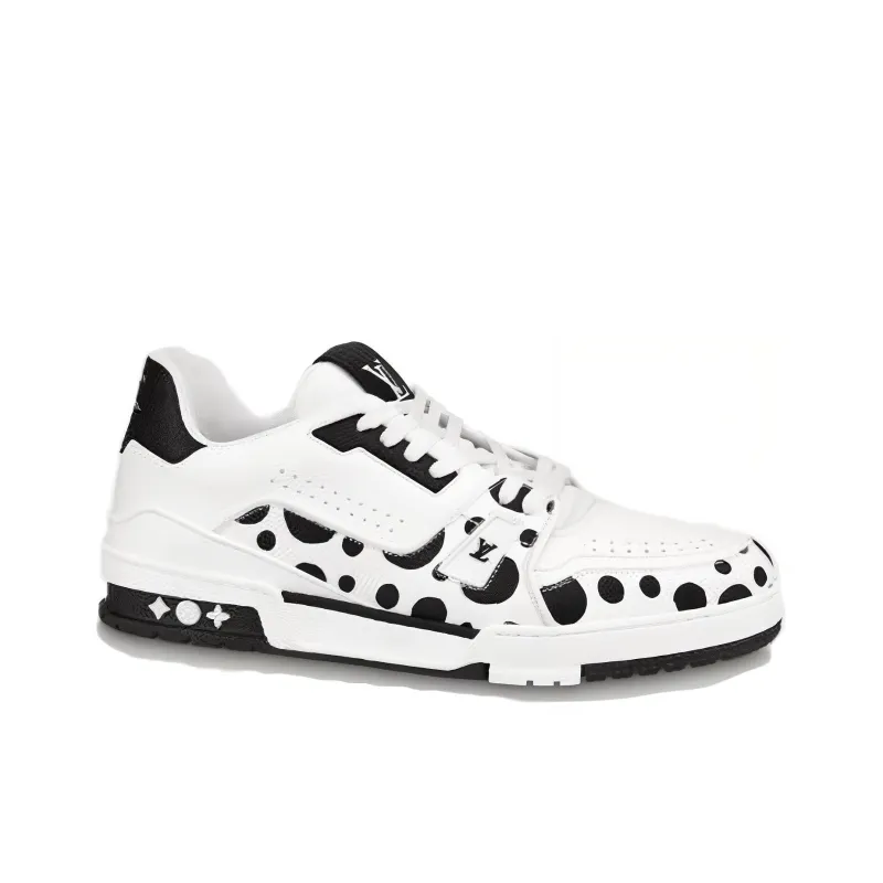 LOUIS VUITTON X Yayoi Kusama Sneaker 'White Black'-1