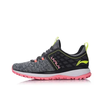 LINING Cloud 2017 Shield Running Shoes Women's Low Top Black/White/Gray