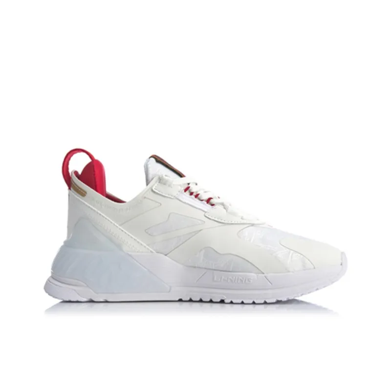 LiNing 001 T2000 Wear resistant And Lightweight Low Top Running Shoes Women's White Red-1