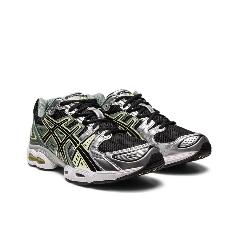 Asics Gel Nimbus 9 Black Green Yellow Silver-2