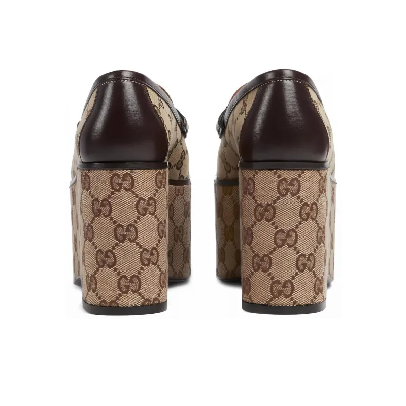 GUCCI Horsebit 24 Spring Summer Collection Loafers 9cm Women's Brown-3
