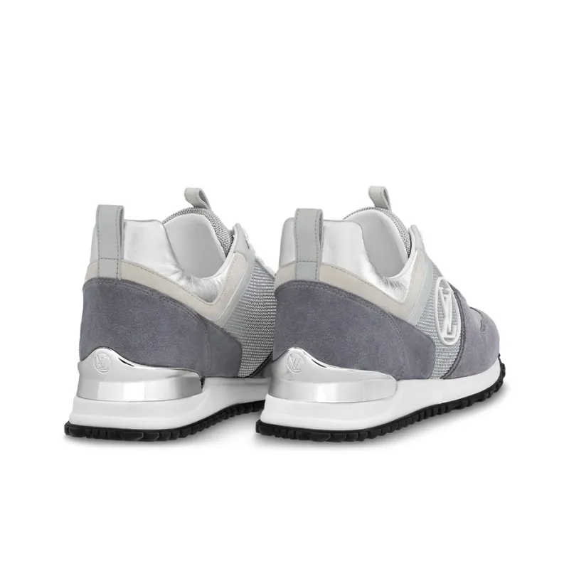 LOUIS VUITTON Run Away Sneakers 'Grey Mesh With Logo' Women's-4